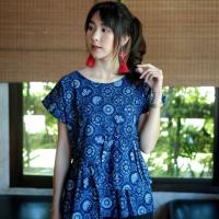 ราคา เสื้อผ้าม่อฮ่อมกัดลาย (1527993629)