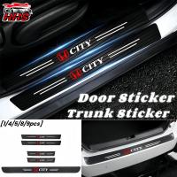 ราคา Honda City คาร์บอนไฟเบอร์ กันรอยประตูรถยนต์ แผ่นกันรอยประตูรถยน สติกเกอร์ท้ายรถ กันรอยท้ายรถ (28169560629)