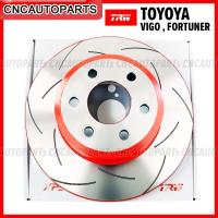 ราคา TRW XPS จานเบรค TOYOTA VIGO 4WD, FORTUNER 3.0 ปี04-07, FORTUNER 2.5D / 2.7B ปี13-15 ขนาด 6รู เซาะร่อง จานเบรคหน้า (1ใบ) (21984296133)