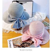 ราคา หมวกสานปีกกว้างโบว์ใหญ่ หมวกสานเที่ยวทะเล (8673163266)