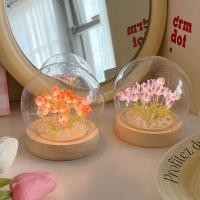 ราคา LED Furnitureไฟกลางคืนดอกทิวลิป ดอกไม้จำลองห้องนอนไฟนอน I (24277523562)