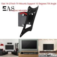 ราคา [EA] 1 ชุด 14-27 นิ้ว TV Mounts LCD LED Monitor Wall Mount Braet คงที่แผงแบนกรอบทีวีรองรับมุมเอียง 15 องศาพร้อมสกรู TH (43679980543)