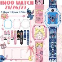 ราคา 【กรณี + สายเคเบิล + ฟิล์ม】Stitch imoo Z1 / Z6 / Z7 สายนุ่มสำหรับ imoo z1 z6 z7 imoo z6 z7 z1 สายคล้องคอ + HD imoo ฟิล์ม (41812079574)