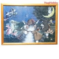 ราคา [มือ2] กรอบรูป+จิ๊กซอว์ 500 ชิ้น (ขนาด 56x41cm) Wachifield Dayan Cat งานแท้จากญี่ปุ่น (29875190351)