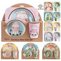 ราคา Fairy kids (5 ชิ้น) ชุดจานน่ารักๆ ชุดจานสำหรับเด็กเซ็ท ชามข้าวเด็ก จานข้าวเด็ก ถาดหลุม อุปกรณ์ทานอาหารเด็ก B004 (8124079917)