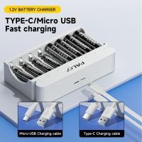 ราคา Palo 8 ช่อง 1.2v เครื่องชาร์จแบตเตอรี่ Fast Charging สําหรับ Ni-MH AA AAA แบตเตอรี่แบบชาร์จไฟได้ (29163596194)