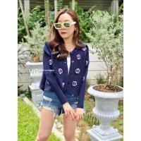 ราคา Valley girl ใหม่ล่าสุดเสื้อคลุมพลีทสีกรม แต่งดอกคาเมเลียแต่งเพชรเป็นเกสร (10026649351)
