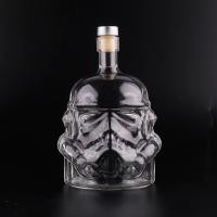 ราคา ความแปลกใหม่ Star Wars Stormtrooper หมวกกันน็อคแก้ว Vodka Whisky ขวดเหล้า Liqueur คริสตัลขวดไวน์ Aerator Bar เครื่องมือไวน์ของขวัญ (40918502373)