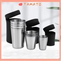 ราคา TAMATO 4 ชิ้น Whisky เครื่องดื่มแก้ว,สแตนเลส Mini Camping ถ้วย,แบบพกพา 30 ml/70 ml/170 ml พร้อมแก้วเบียร์ Drinkware (53308469326)