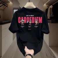 ราคา ความร้อน เสื้อยืดแขนสั้นลําลอง ผ้าฝ้ายแท้ ทรงหลวม ระดับไฮเอนด์ แฟชั่นฤดูร้อน สําหรับผู้ชาย (25707222879)
