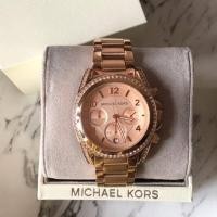 ราคา New MICHAEL KORS Blair Chronograph Rose Dial Ladies Watch (6133690458)