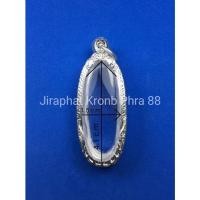 ราคา กรอบพระเงิน ตลับพระเงิน ใส่พระ 25 ศตวรรษเนื้อดิน พระลีลา หรือพระขนาดใกล้เคียง (13584320852)