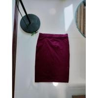 ราคา กระโปรงผ้ายืด รัดรูป#ลดงานแบรนด์#กระโปรงผ้ายืดทรงสอบงานป้าย forever 21 size l สีเลือดหมู(มือสองสภาพดี) (25277416623)