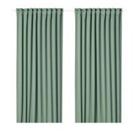 ราคา ผ้าม่านทึบแสง IKEA 1 คู่, สีเขียวเข้ม 145*250 ซม. (7052742831)