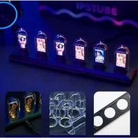ราคา นาฬิกาอัจฉริยะ หลอดไฟหลอกอลูมิเนียม RGB นาฬิกาปลุกดิจิตอลตั้งโต๊ะ LPS เครื่องประดับตั้งโต๊ะคอมพิวเตอร์ Cyberpunk (28607321399)