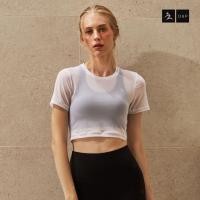 ราคา D&P Sport Crop Top | ALLways | D-7702 เสื้อครอปท๊อป ซีทรูแขนสั้น ใส่ทับสปอร์ตบรา (25875856229)