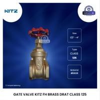 ราคา GATE VALVE KITZ BRASS 1/2" INCH ORIGINAL THREAD T1472 (46506068109)