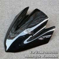 ราคา Fit for 2010 - 2013 Kawasaki Z1000 Motorcycle Windshield Windscreen Z 1000 2011 2012 Black (54152686435)