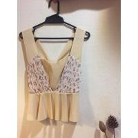 ราคา เสื้อสายเดี่ยว เสื้อกล้าม สีครีมลายดอก ลุงคุณหนู ไซส์S,M (6149806303)