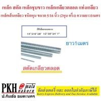 ราคา เหล็ก สตัด ชุบขาว เหล็กเกลียวตลอด หุน ขนาด 5/16 นิ้ว (2หุนครี่ง) ยาว1.0เมตร 1 เส้น (4710365701)