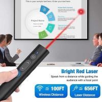 ราคา 2 FREEL In 1 USB Type C Presentation Clicker พร้อมตัวชี้เลเซอร์,Wireless Presente licker (29050279505)