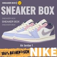 ราคา (สินค้าของแท้) รองเท้ากีฬาชายหญิง Nike Air Jordan 1 รองเท้า Patten Easter สีชมพูต่ำ (24458612093)