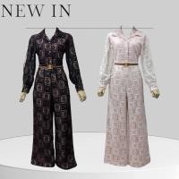 ราคา ชุดเซตกางเกงขายาว เสื้อเชิ้ต+กางเกงขายาว มาพร้อมเข็มขัด งานป้าย lady sunshine (26704421611)