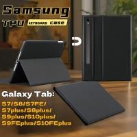 ราคา แป้นไทย เคสคีย์บอร์ด เคส Samsung Galaxy Tab S7+/S8+/S7FE/S9+/S9FE+/S10+ 12.4นิ้ว keyboard case กระจกกันรอย ฟิล์มกันรอย (43001103185)
