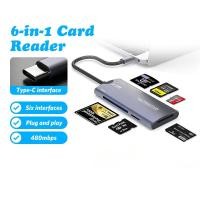 ราคา การ์ดรีดเดอร์ 6 in 1 ตัวอ่าน card reader TF/SD/MS/M2/CF/XD เครื่องอ่านการ์ดTF ตัวอ่าน sd card (55458790398)