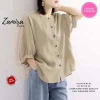 ราคา Kemeja เสื้อเชิ้ตผู้หญิงใหม่ล่าสุด BLOUSE ZAMIRA BLOUSE BY SAKURA FASHION / / FULL ACTIVE BUTTONS / ALL SIZE M-XL (21079453374)