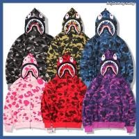 ราคา เสื้อกันหนาวพร้อมฮู้ด ลายพรางและภาพปลาฉลาม 7 สี (40425481912)
