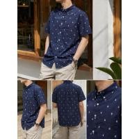 ราคา เสื้อเชิ้ตแขนสั้น ลายเรือใบ (51109386085)