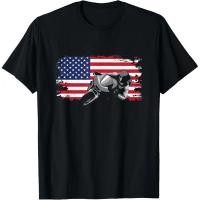 ราคา The latest t-shirt - American Flag Motorcycle Apparel - Motorcycle T-Shirt (47106708838)