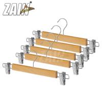 ราคา ไม้แขวนเสื้อกางเกงไม้ผู้ใหญ่ + คลิปหนีบเหล็ก + สีธรรมชาติ (49005796751)