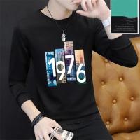 ราคา พร้อมส่ง เสื้อยืดแขนยาวแฟชั่นผู้ชายเสื้อยืดคอกลมผู้ชาย (18011518017)