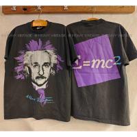 ราคา Albert Einstein E=MC2 Bio Washed เสื้อวินเทจ คนสำคัญ อัลเบิร์ด ไอสไตน์ heavy vintage shirt (40279494844)