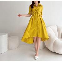 ราคา FRELL SIMPLE PLAIN PREMIUM KOREAN STYLE DRESS EC 9388 / TIED MIDI DRESS / PLAIN LONG-SLEEVED DRESS / SIMPLE PREMIUM KOREAN STYLE DRESS / SIMPLE DRESS (41955735322)