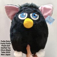 ราคา ตุ๊กตา เฟอร์บี้ ตัวใหญ่ ขนนุ่ม ป้ายห้อย หายาก งานสวย Furby Retro Furby Fluffy Plush Doll Stuffed Toy 35cm Black Taito (51054438596)
