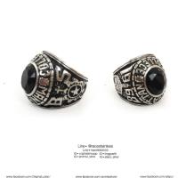 ราคา แหวนManhattan นิลดำ onyx แหวนนิลดำ ring สแตนเลสแท้ stainless 316l แหวนผู้ชาย แหวนแฟชั่น แหวนเท่ๆ แหวนสแตนเลส (3577988620)