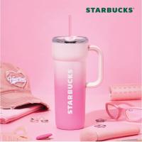 ราคา [ของแท้ พร้อมส่ง] Starbucks Korea SS Dante Tumbler Cool Pink 710ml (55901285695)