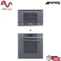 ราคา (Smeg) เตาอบ รุ่น SO6102TS + เตาไมโครเวฟ รุ่น MP122S1 สีเงิน (20843492712)
