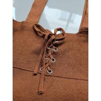 ราคา ส่งต่อเอี๊ยมกระโปรงไหมพรมสีส้มอิฐ (43358317155)