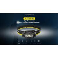 ราคา ไฟฉาย Nitecore HC60 UHE 1600 Lumen USB-C Rechargeable Headlamp (40810932952)
