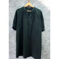 ราคา มินิเดรส ผ้า cotton สีเขียวเข้ม ทรงตรง Uniqlo มือสอง สภาพดี (55703661568)