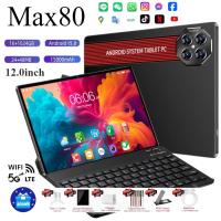 ราคา 【ซื้อ 1 แถม 6 คีย์บอร์ด】UODEGA แท็บเล็ตพีซีใหม่ Max80 Tab 12.0 นิ้ว 5G พร้อม RAM16GB ROM1024GB กล้อง Ultra Clear 12 Core (27058740887)