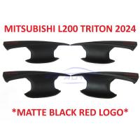 ราคา ชุด4ประตู ถาดรองมือเปิดประตู สีดำด้าน มิตซูบิชิ ไทรทัน 2024 ถ้วยรองมือเปิด MITSUBISHI TRITON เบ้ากันรอย กันรอยประตู (28551827090)
