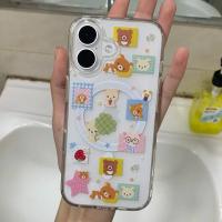 ราคา น้อยน่ารัก Rilakkuma เหมาะสําหรับ Apple 17Promax เคสโทรศัพท์แม่เหล็ก iphone16Pro ผู้ชายผู้หญิง 14 โปร่งใส 13Pro เคสป้องกัน 12mini ซิลิโคน 7/8plus กันกระแทก 17air (49459395985)