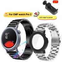 ราคา Cmf watch Pro 2 strap สายโลหะ สายสแตนเลส สายรัดข้อมือกีฬา CMF watch Pro 2 case ฟิล์มกันรอยหน้าจอ (29509187851)