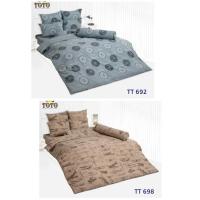 ราคา TOTO แท้ TT.692-698 ชุด ผ้านวม + ผ้าปู รัดมุม ลาย พิมพ์ ที่นอน 6ฟุต 5ฟุต 3.5ฟุตโตโต้ 698 ถูก (19125079988)