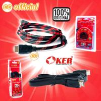 ราคา ✅แท้100% OKER HDMI Cable สาย HDMI Oker แบบถัก HD-401 / แบบแบน HD-301 1.8m [HDMI 1.4 Gold Digital Video Cable] #CC (19680212739)